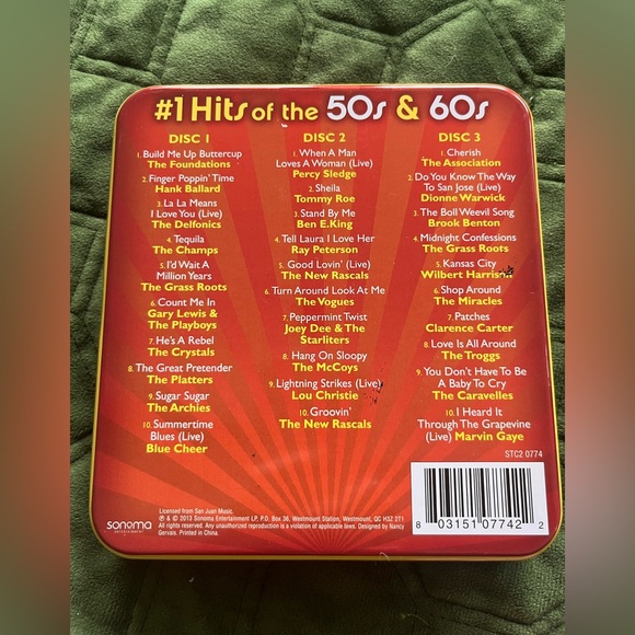 50s & 60s Hits Collector's Edition Tin - Picture 2 of 3